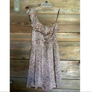 Forever21 - Leopard print one shoulder dress